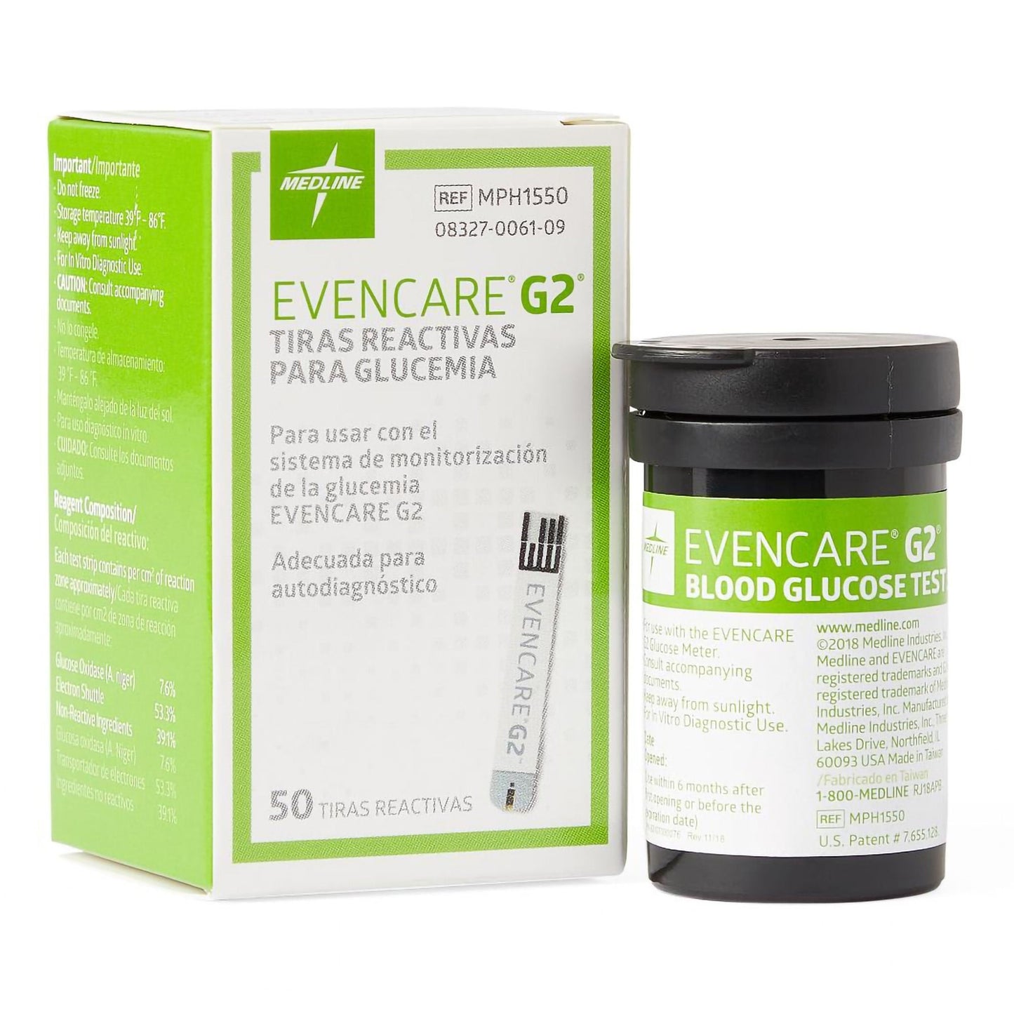 EvenCare G2 Blood Glucose Test Strips 50 Strips For EvenCare G2 Blood Glucose Monitoring System