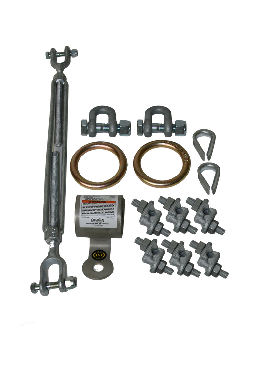 Guardian Fall Protection Horizontal Lifeline Absorbinator Attachment System 15044
