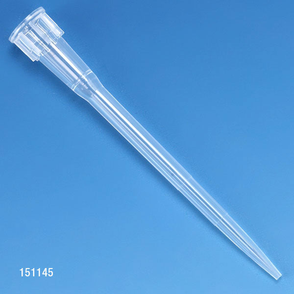 20 µL Extended-Length Pipette Tips, Universal Natural PP, Certified — Bulk, Racked, Filtered & Sterile, 4 Pack Formats | Globe Scientific