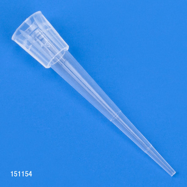 10 µL Pipette Tips, Universal Natural PP, Pipetman Style — Bulk, Racked, Filtered & Sterile, 1000–960/Pack | Globe Scientific