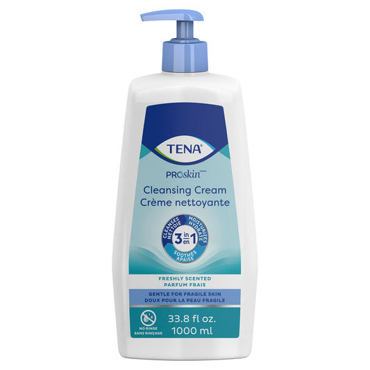 Tena® Body Wash Cleansing Cream, Alcohol-Free 3-in-1 Formula, Scented