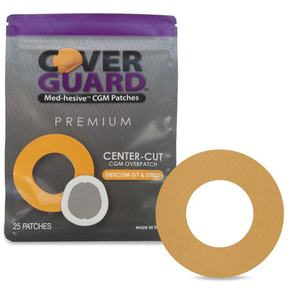 CoverGuard Sensor Overpatch Tan For Dexcom G7 Sensor