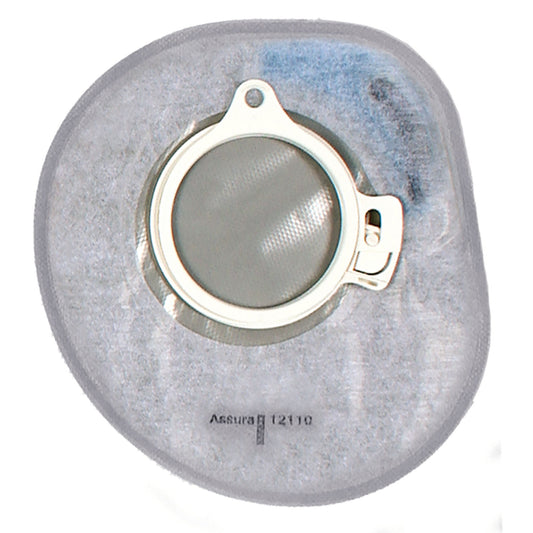 Assura® 2-Piece Closed End Transparent Ostomy Pouch, Blue Match
