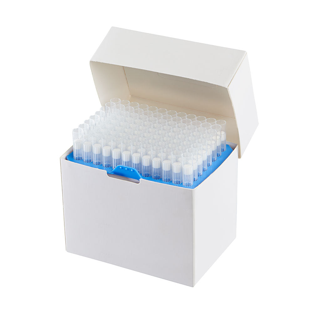 1000 µL PosiStop Filter Pipette Tips, Graduated, Sterile & Non-Sterile — Bulk Bag, Racked & GreenRack, 1000/Bag & 576/Box | Globe Scientific
