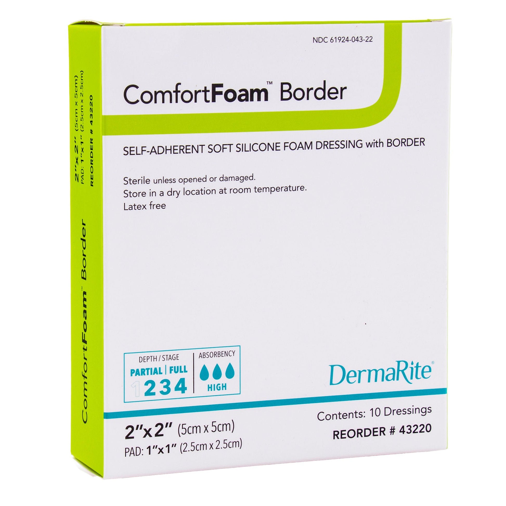 ComfortFoam™ Border Self-Adherent Soft Silicone Foam Dressing