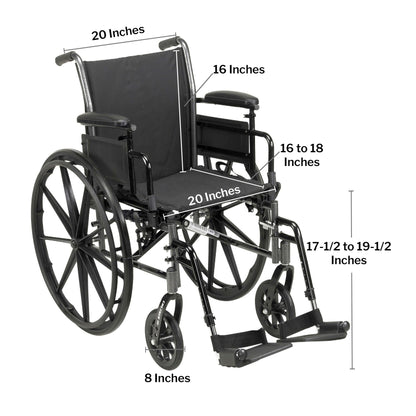 drive™ Cruiser III Lightweight Wheelchair