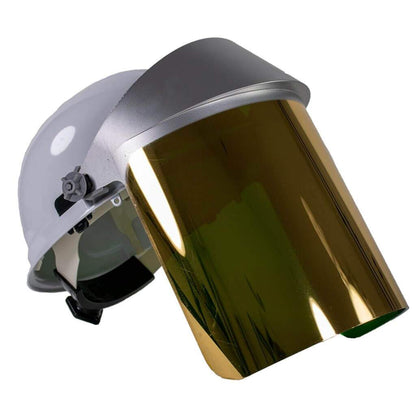 Oberon Dark Green Gold Heat Reflective Face Shields (BASE)