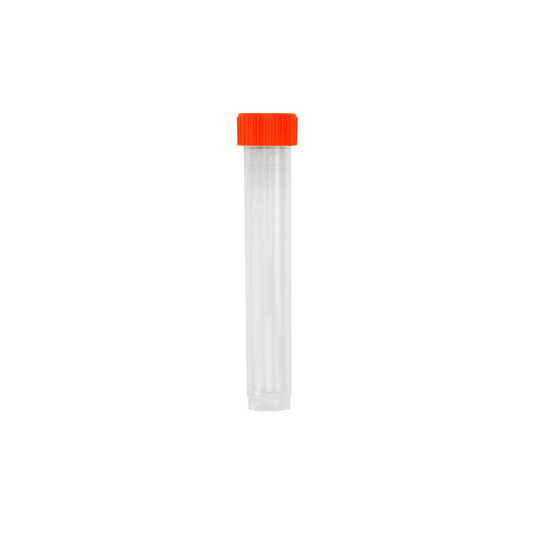 Caplugs® Evergreen 2403615E60E1 15mL Transport Vials Orange Caps PP MADE IN USA