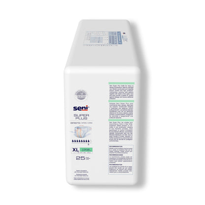 Seni® Super Plus Overnight Heavy Absorbency Incontinence Brief, Extra Large