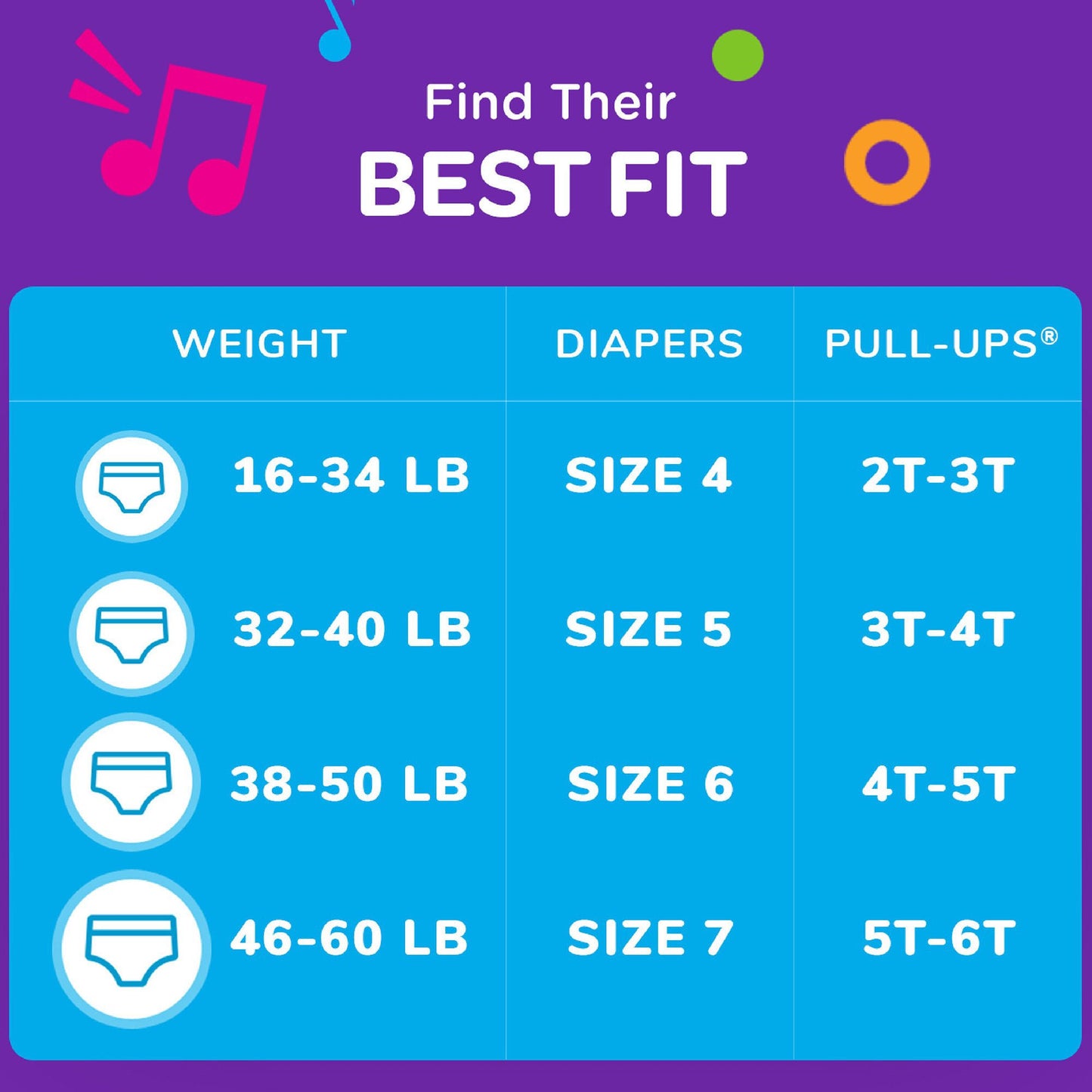 Huggies® Pull-Ups® Learning Designs® Training Pants, 2T to 3T