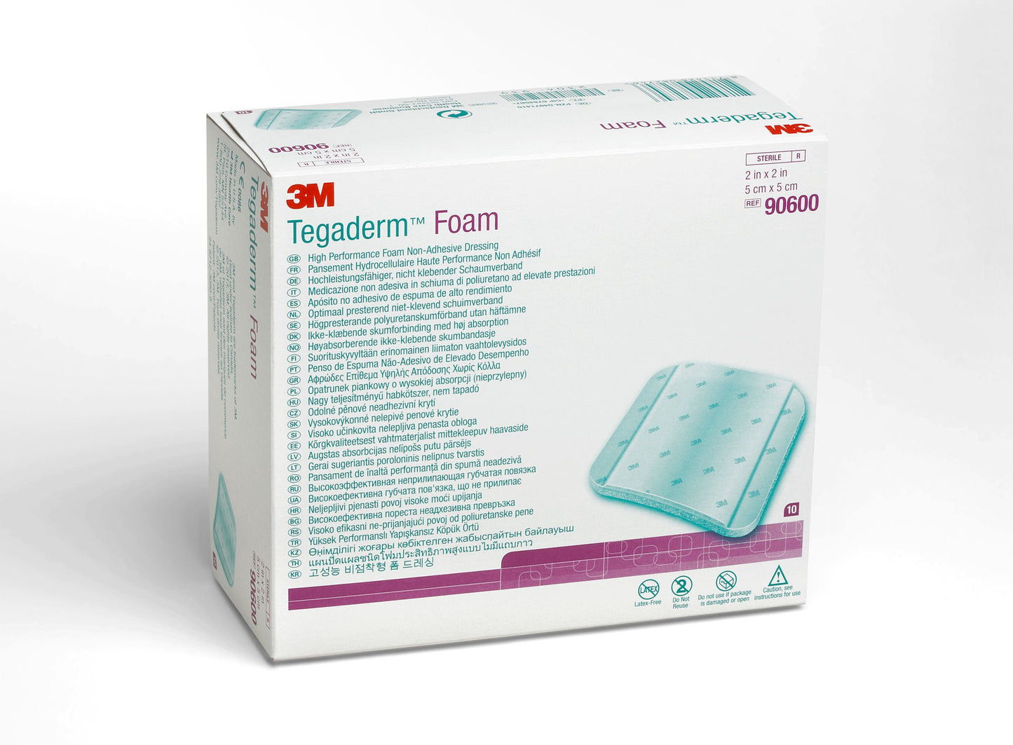 3M™ Tegaderm™ High Performance Nonadhesive w/o Border Foam Dressing