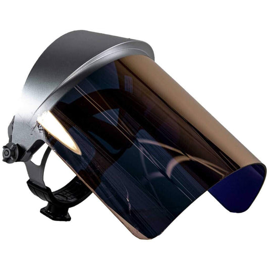 Oberon High Heat Face Shield Crown and Window Cobalt Blue