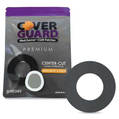 Cover Guard Sensor Overpatch Black For Dexcom G7