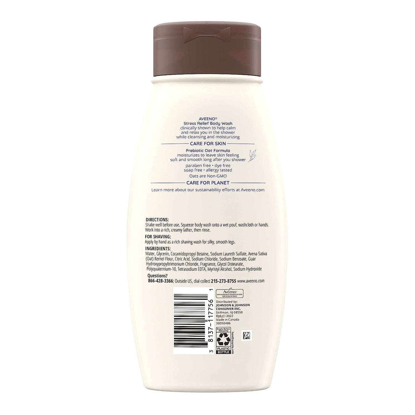 Aveeno® Stress Relief Body Wash Lavender, Bottle