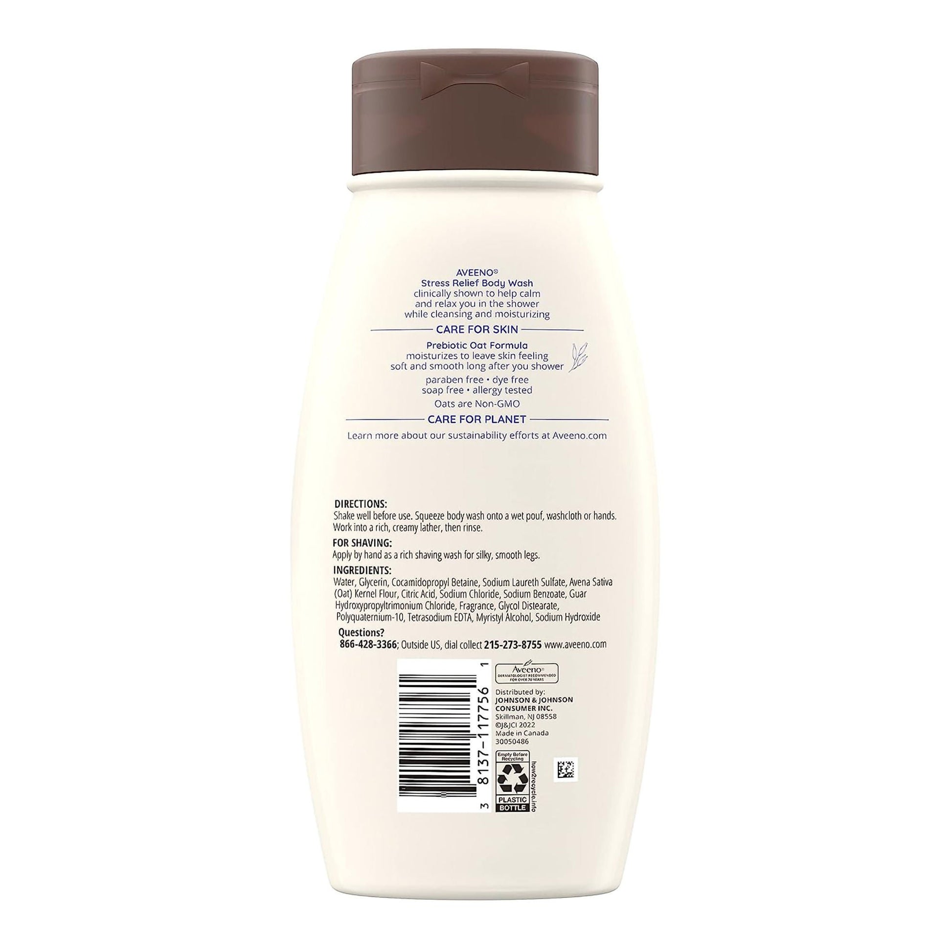 Aveeno® Stress Relief Body Wash Lavender, Bottle