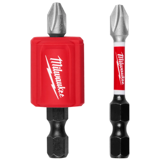 Milwaukee 3PC SHOCKWAVE Impact Duty Magnetic Attachment and PH2 Bit Set 48-32-4550 | 3-Piece