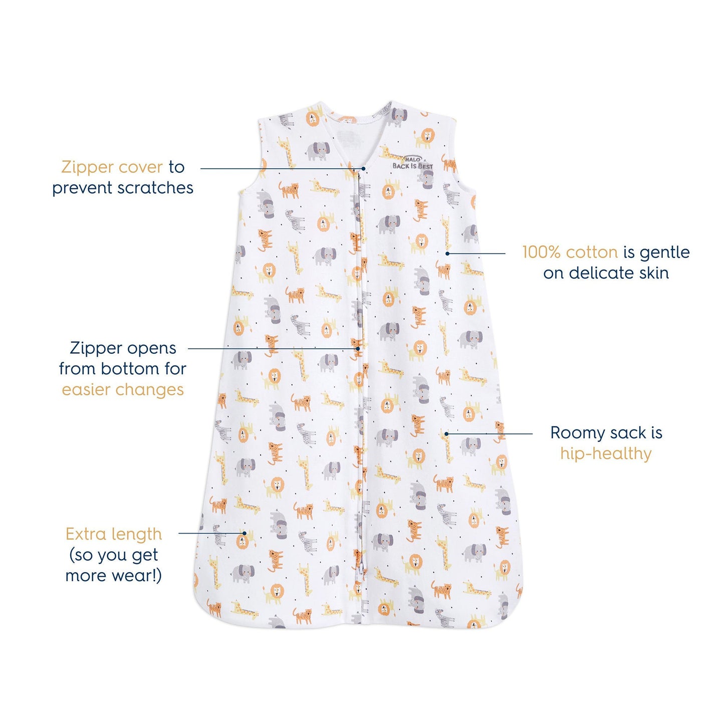 Halo SleepSack Wearable Blanket Cotton