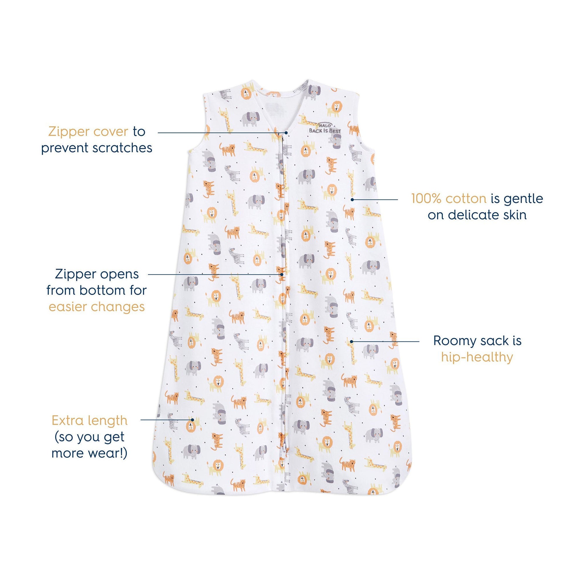 Halo SleepSack Wearable Blanket Cotton