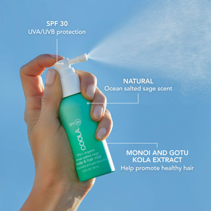 Coola® Scalp and Hair Mist Sunscreen SPF 30, Pump Bottle
