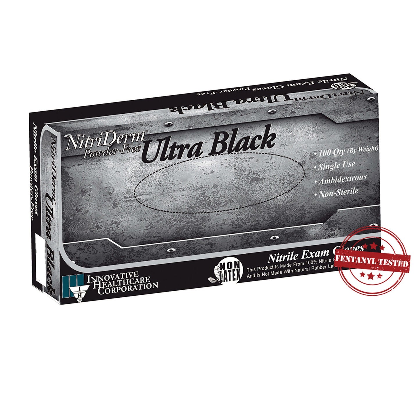 NitriDerm® Ultra Black Nitrile Exam Gloves, Black - view 5