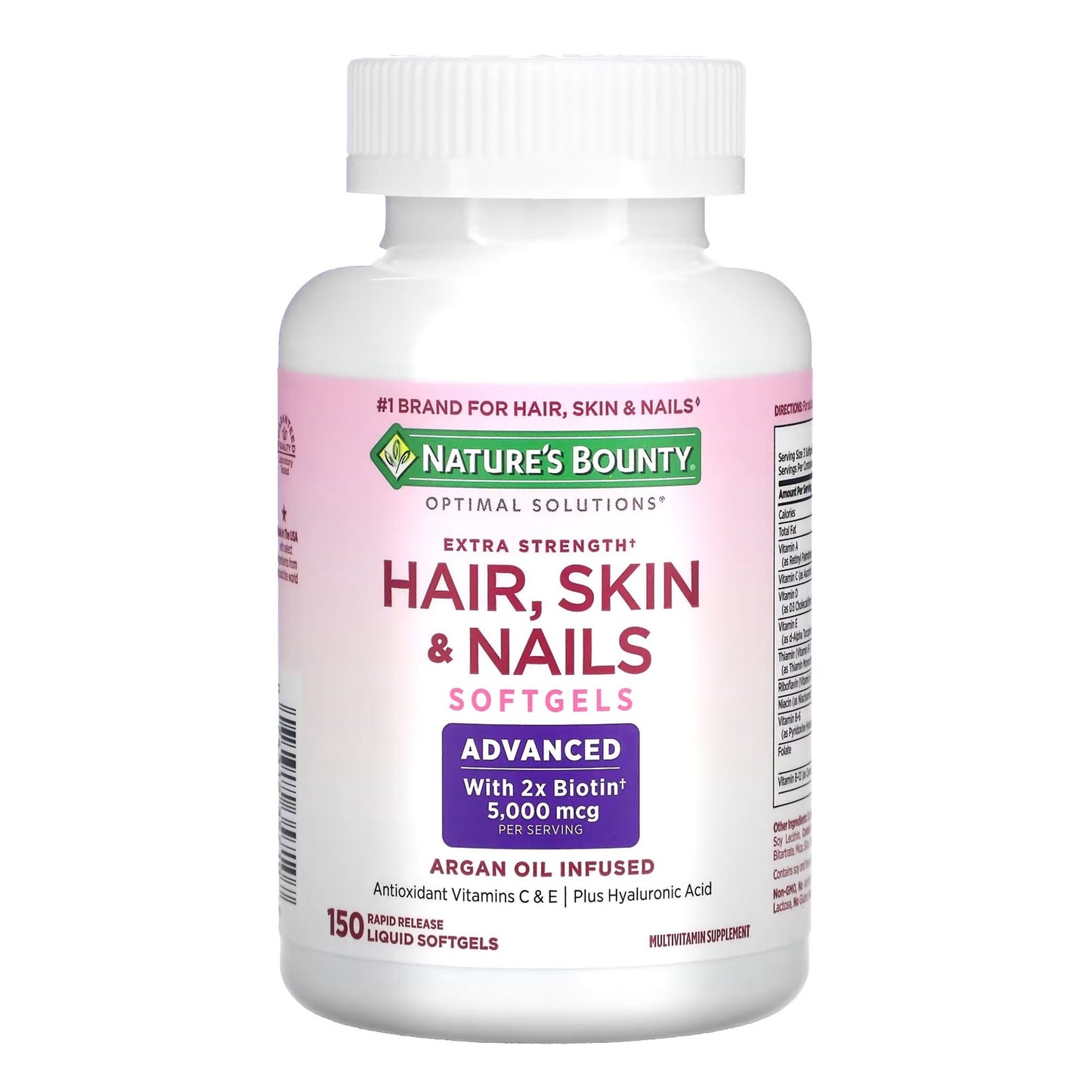Nature's Bounty® Optimal Solutions Extra Strength Hair, Skin & Nails Softgels
