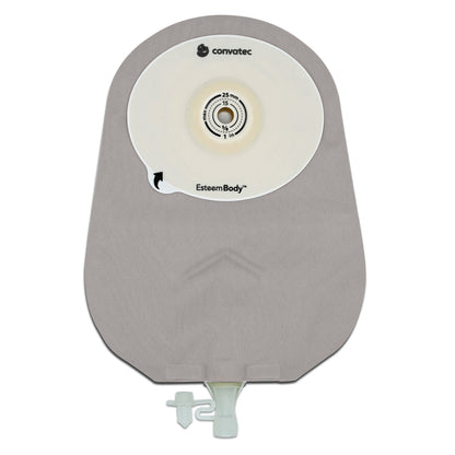 Esteem Body Urostomy Pouch One-Piece System Length Convex, Trim To Fit 10 to 35 mm Stoma