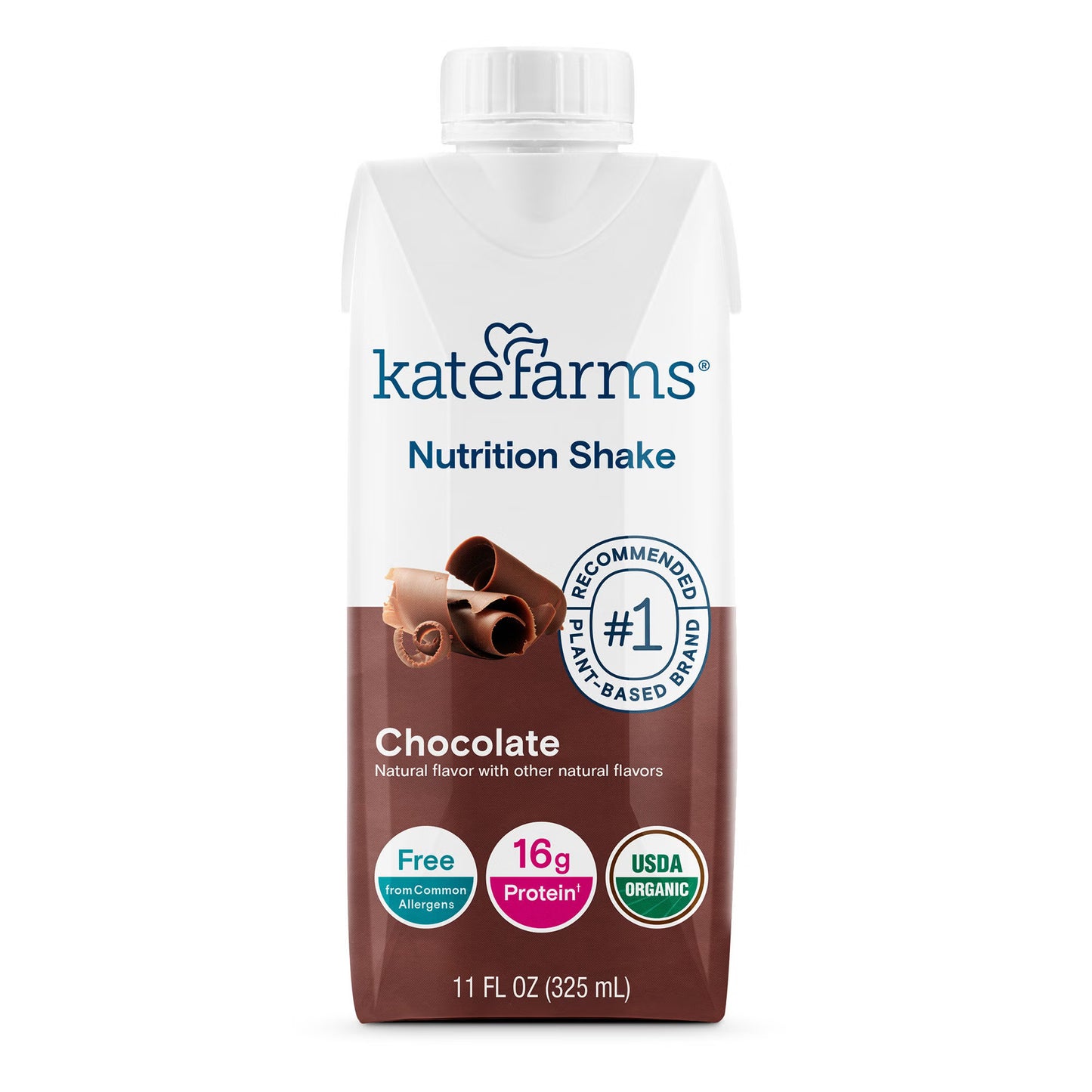 Kate Farms® Nutrition Shake, Chocolate, carton