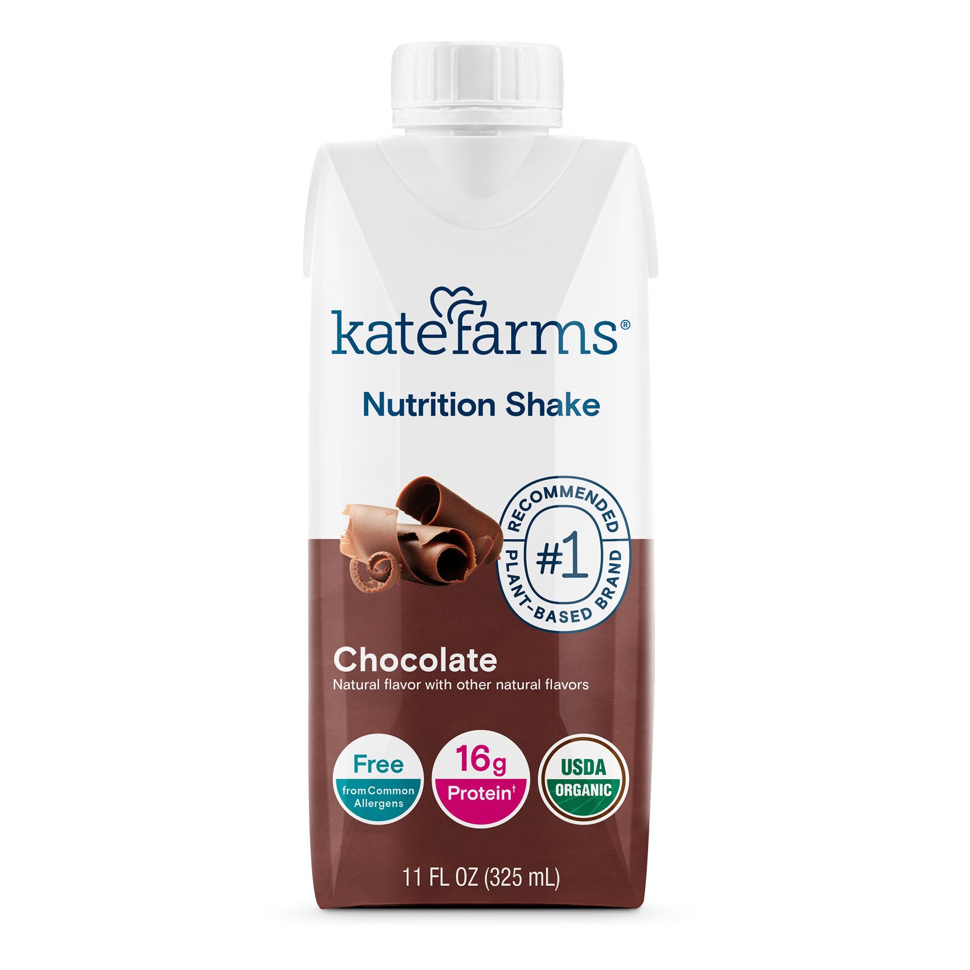 Kate Farms® Nutrition Shake, Chocolate, carton