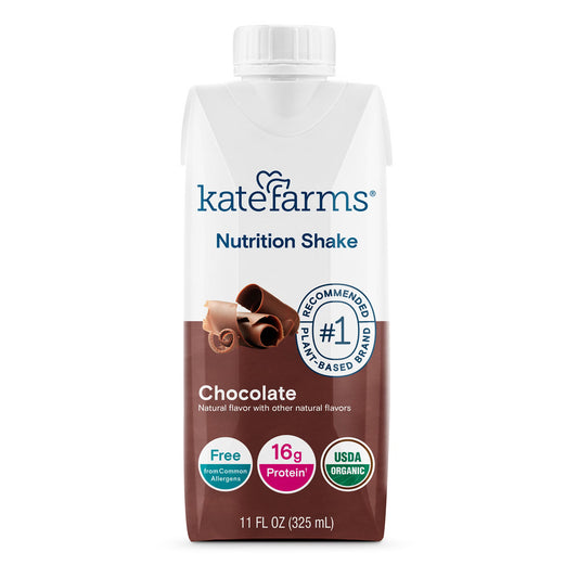 Kate Farms® Nutrition Shake, Chocolate, carton