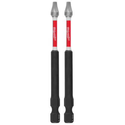 Milwaukee SHOCKWAVE Impact Duty 3-1/2" SQ1 Bit (2 PK) 48-32-4670 | SQ1 Drive, 2-Piece