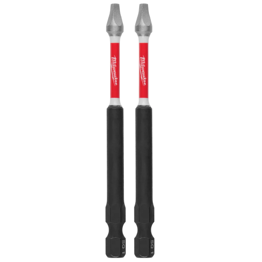 Milwaukee SHOCKWAVE Impact Duty 3-1/2" SQ1 Bit (2 PK) 48-32-4670 | SQ1 Drive, 2-Piece
