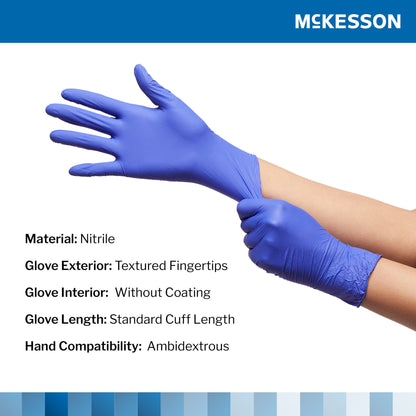 McKesson Confiderm® 3.0 Nitrile Exam Glove, Blue