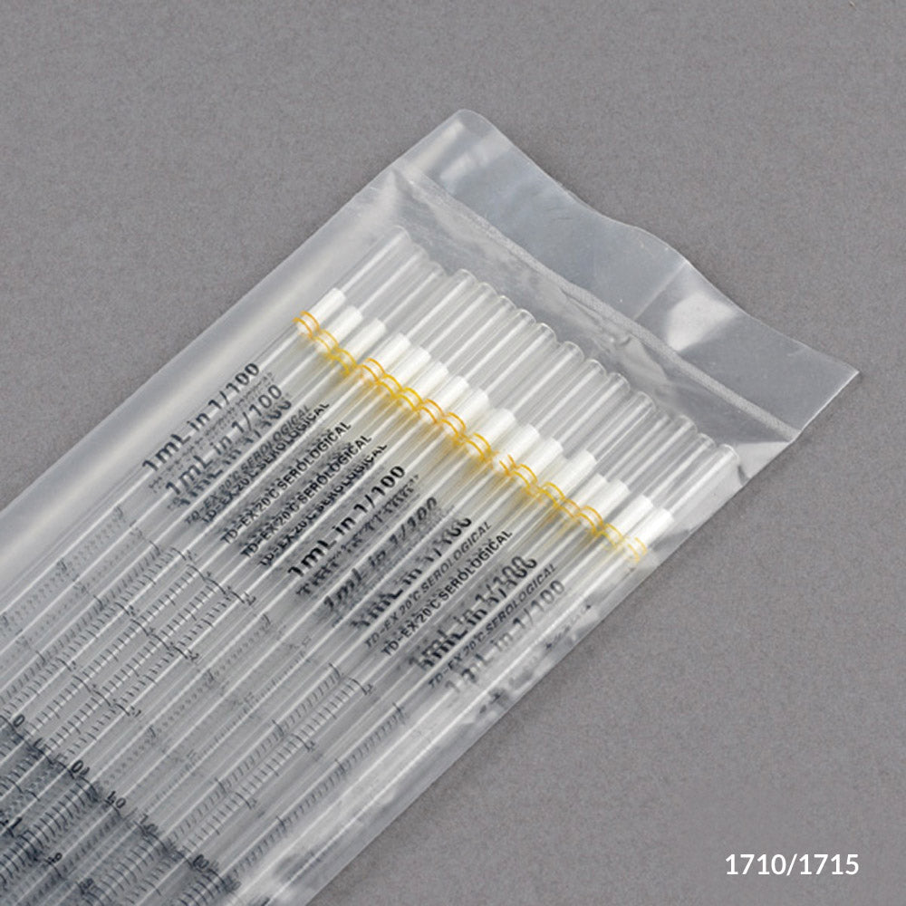Serological Pipettes, Sterile Polystyrene, Standard Tip — 1–10 mL, 25/Pack | Globe Scientific