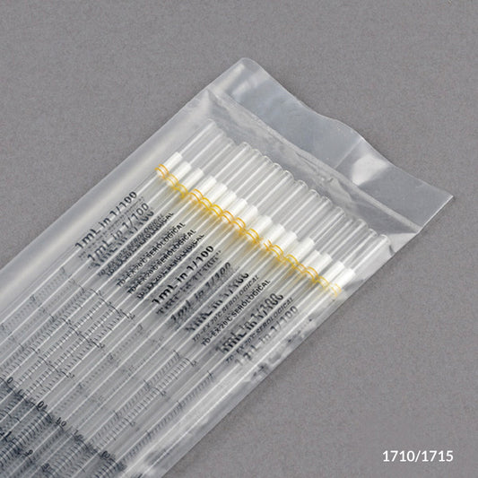Serological Pipettes, Polystyrene, Standard Tip — 1–10 mL Non-Sterile, Color-Banded, 25/Pack | Globe Scientific