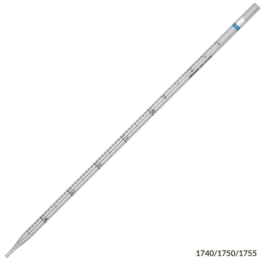 Serological Pipettes, Sterile Polystyrene, Standard Tip — 1–10 mL, 25/Pack | Globe Scientific