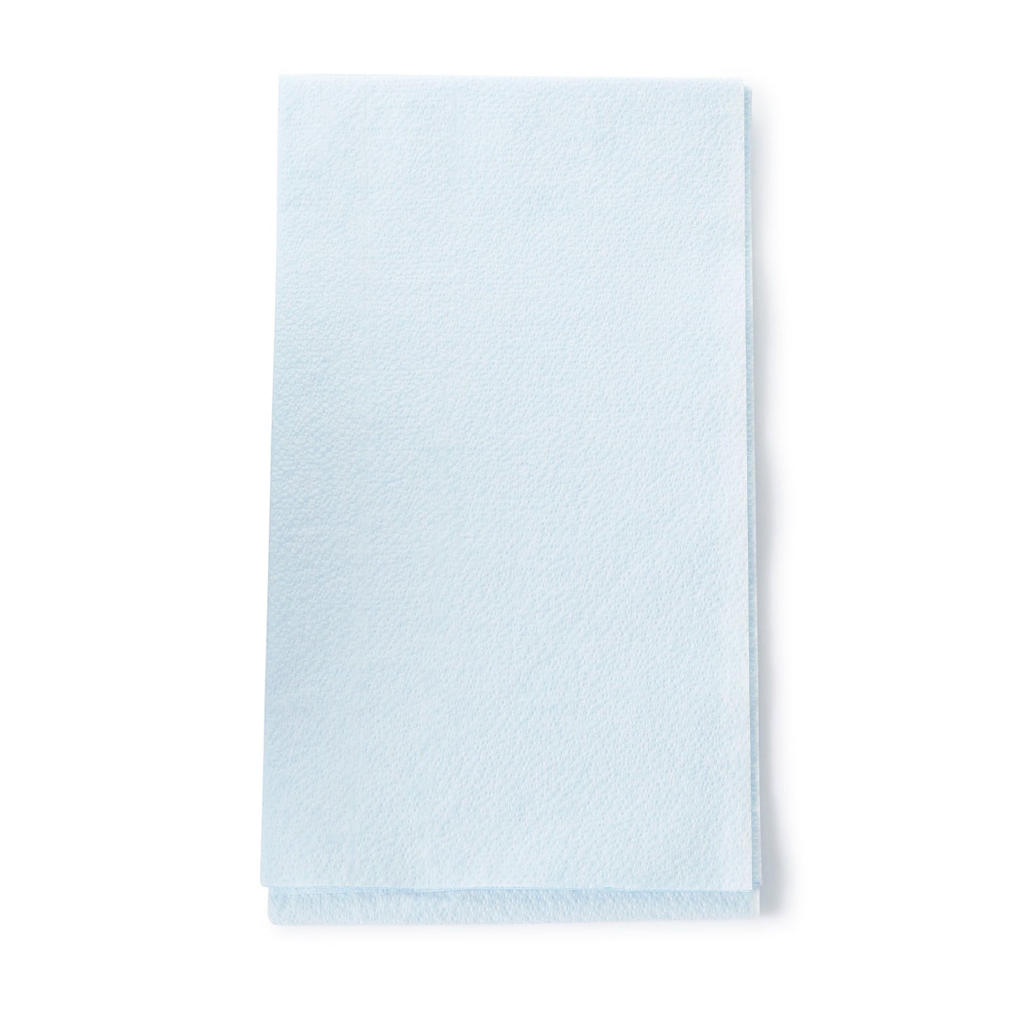 Graham Medical White/Blue Flat Stretcher Sheet