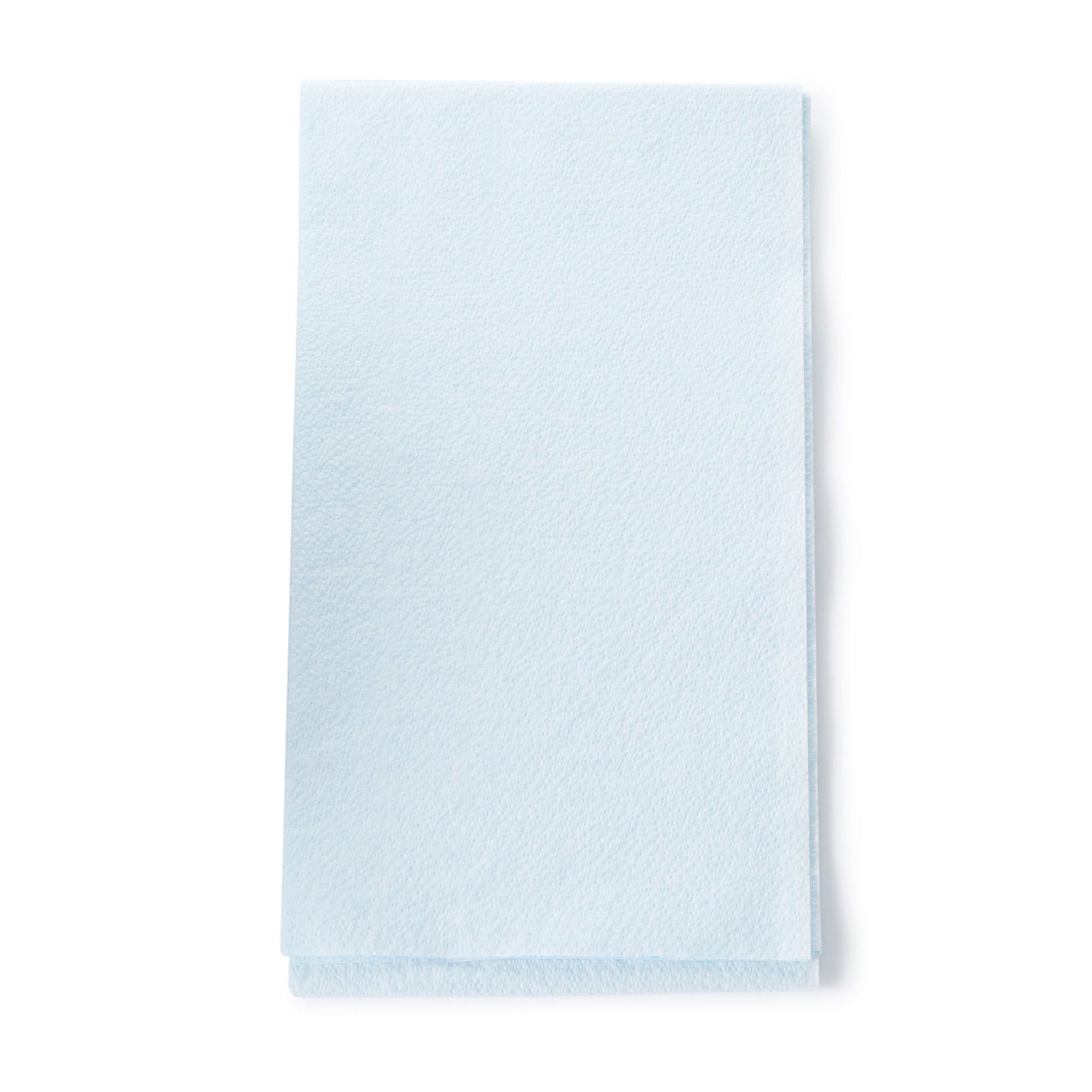 Graham Medical White/Blue Flat Stretcher Sheet