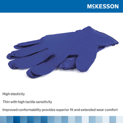 McKesson Confiderm® 3.0 Nitrile Exam Glove, Blue