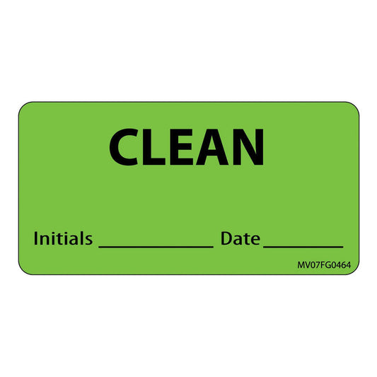 MedVision Pre-Printed Label Auxiliary Label Green Paper Clean Int_Date_ Black Communication Label