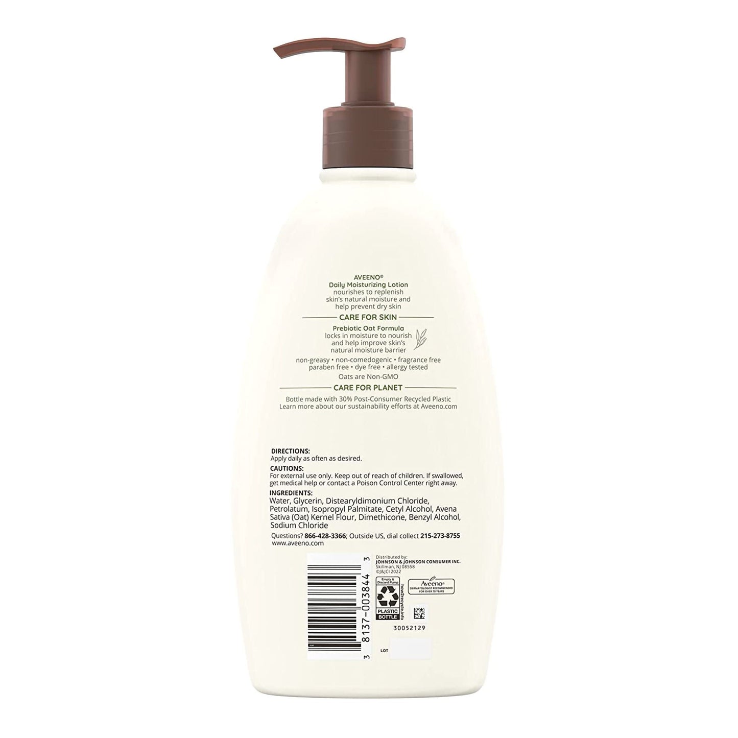 Aveeno® Daily Moisturizing Body Lotion Fragrance Free, Pump Bottle