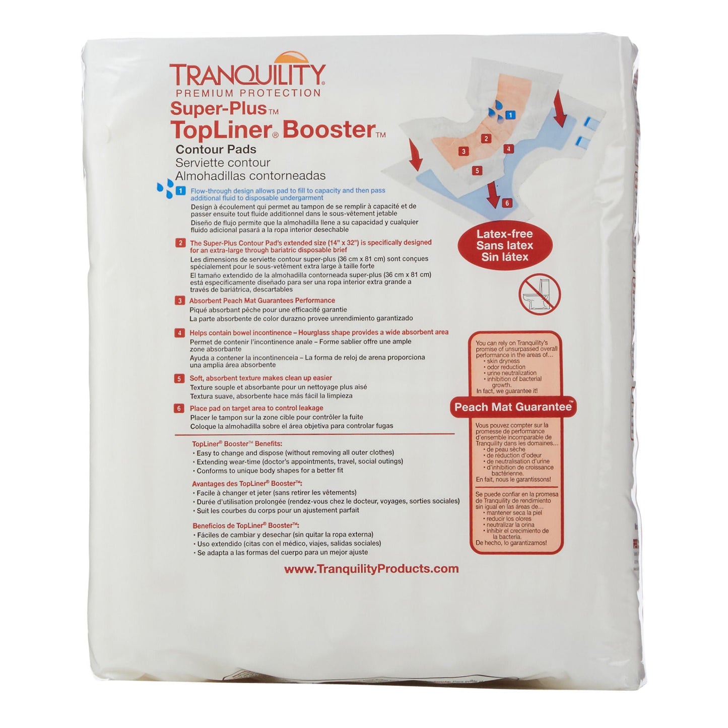 TopLiner™ Super Plus Added Absorbency Incontinence Booster Pad, 32-Inch Length