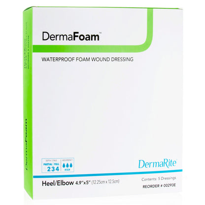 DermaFoam® Nonadhesive without Border Foam Dressing, Heel/Elbow