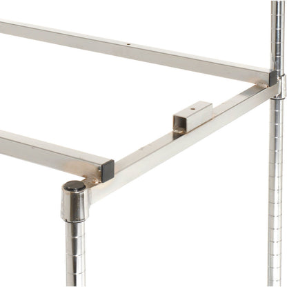 Global Industrial Packing Workbench W/Riser & 3 Shelves, Laminate Square Edge, 72"W x 30"D