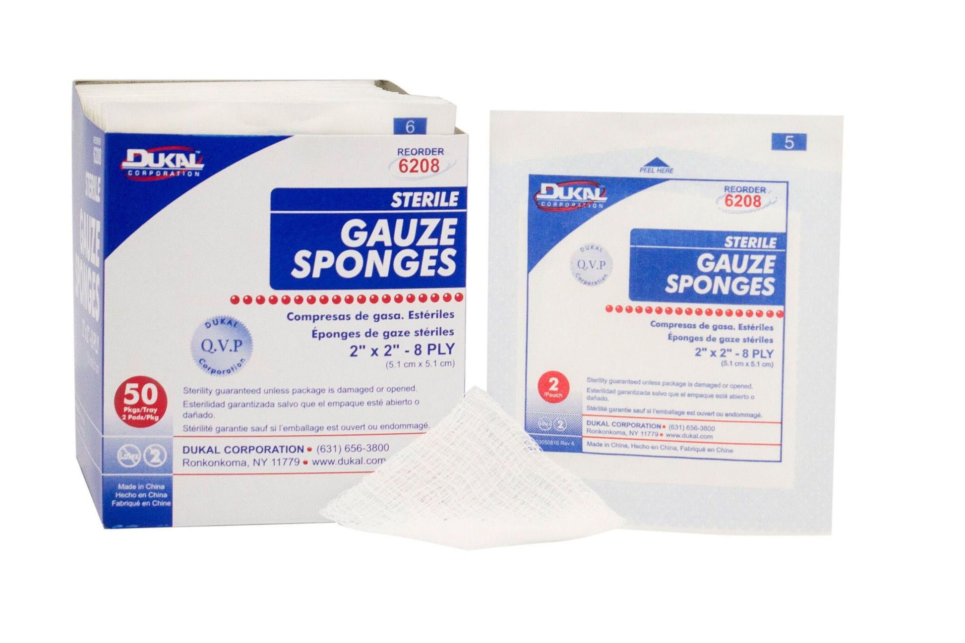 Dukal™ Sterile Gauze Sponge, 8-Ply