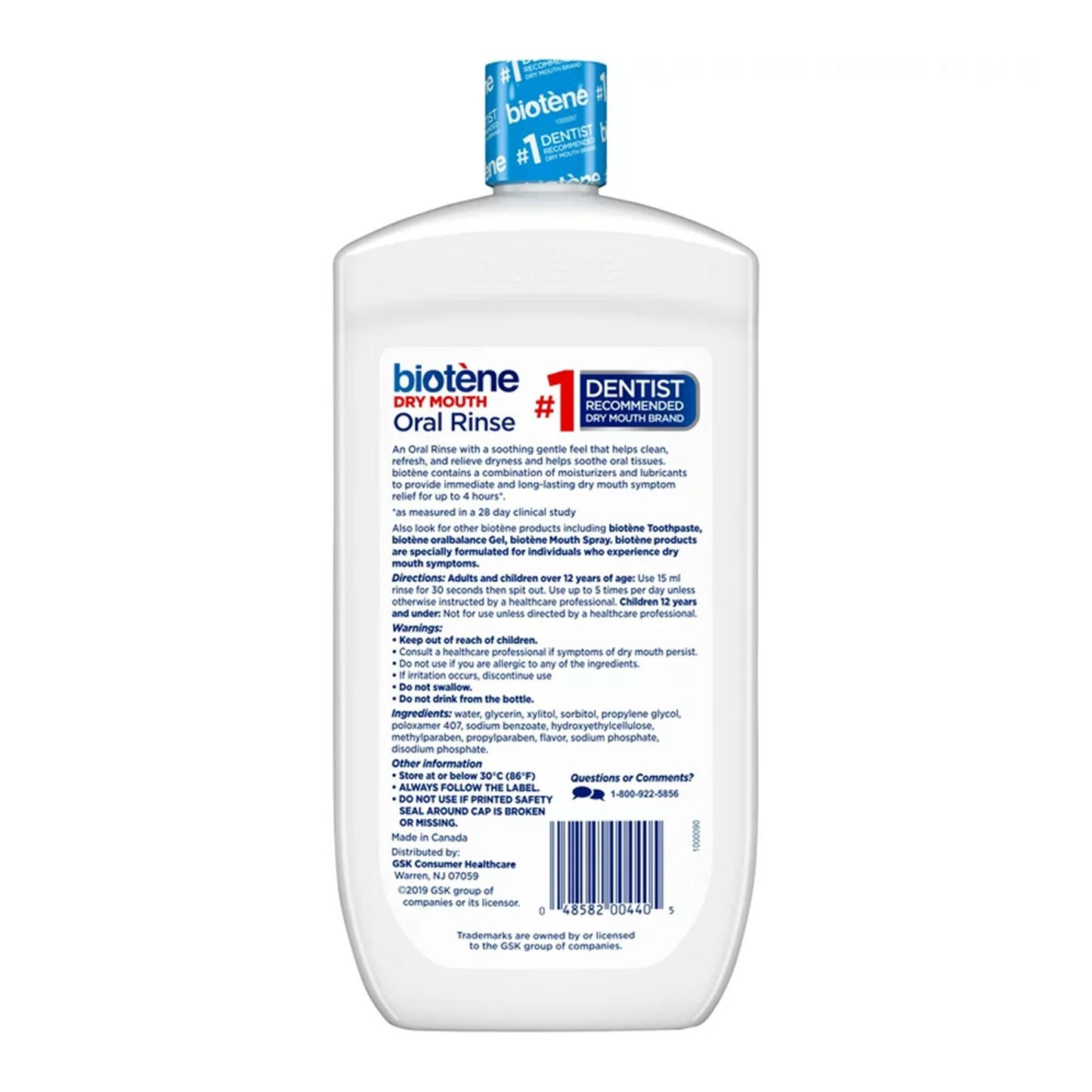 Biotene Dry Mouth Oral Rinse Fresh Mint, Bottle
