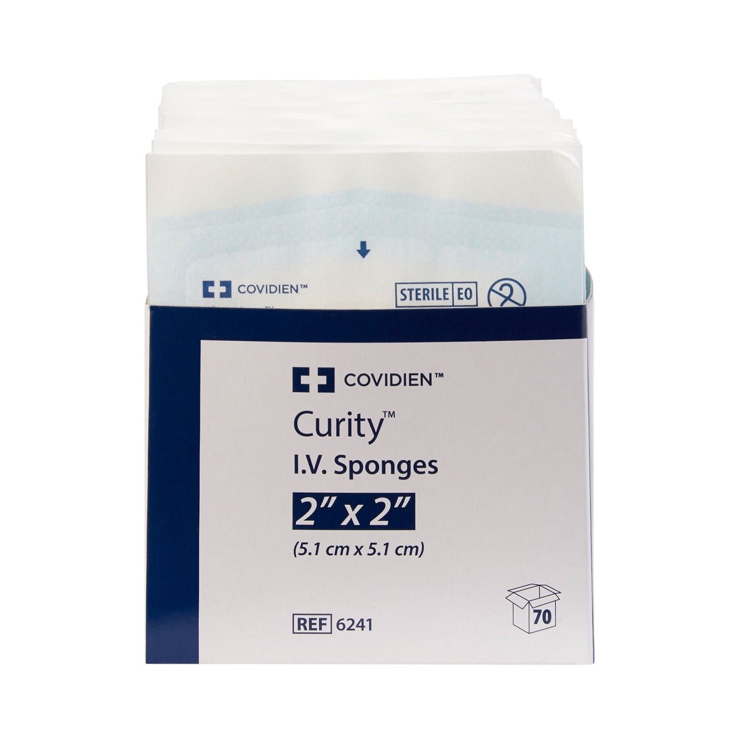 Curity™ IV / Drain Split Dressing, Six-Ply