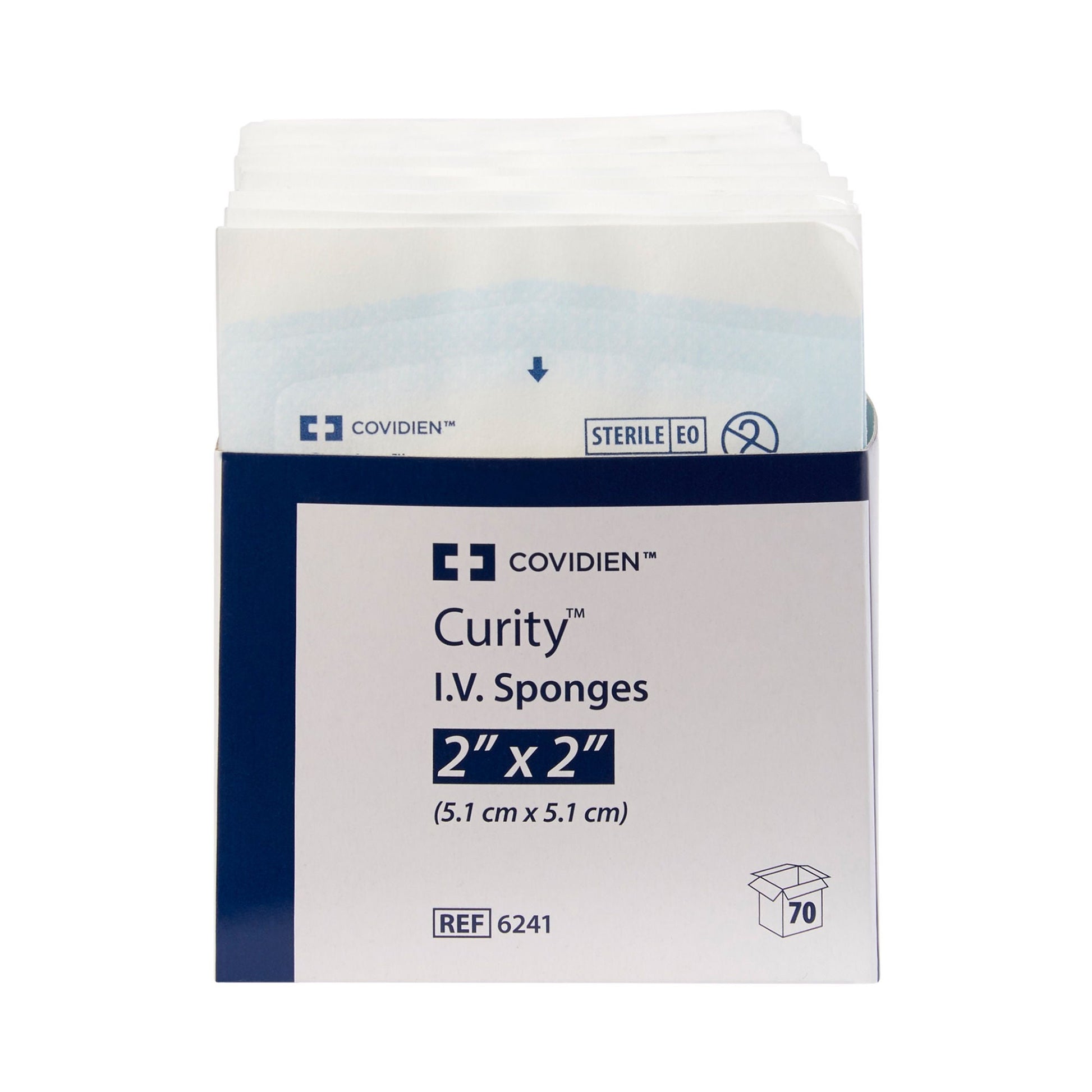 Curity™ IV / Drain Split Dressing, Six-Ply