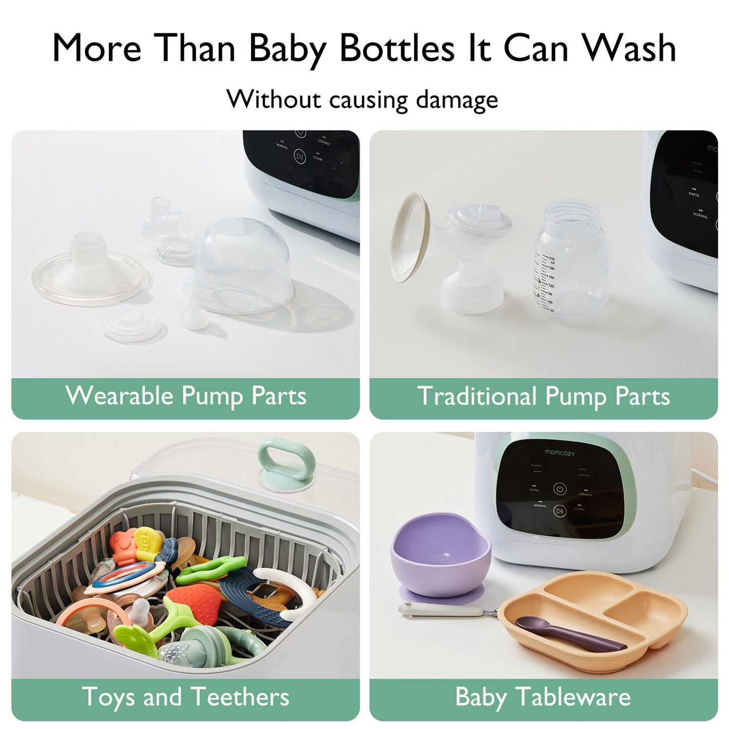 Momcozy CleanPal Pro Baby Bottle Washer and Sterilizer For Baby Bottles