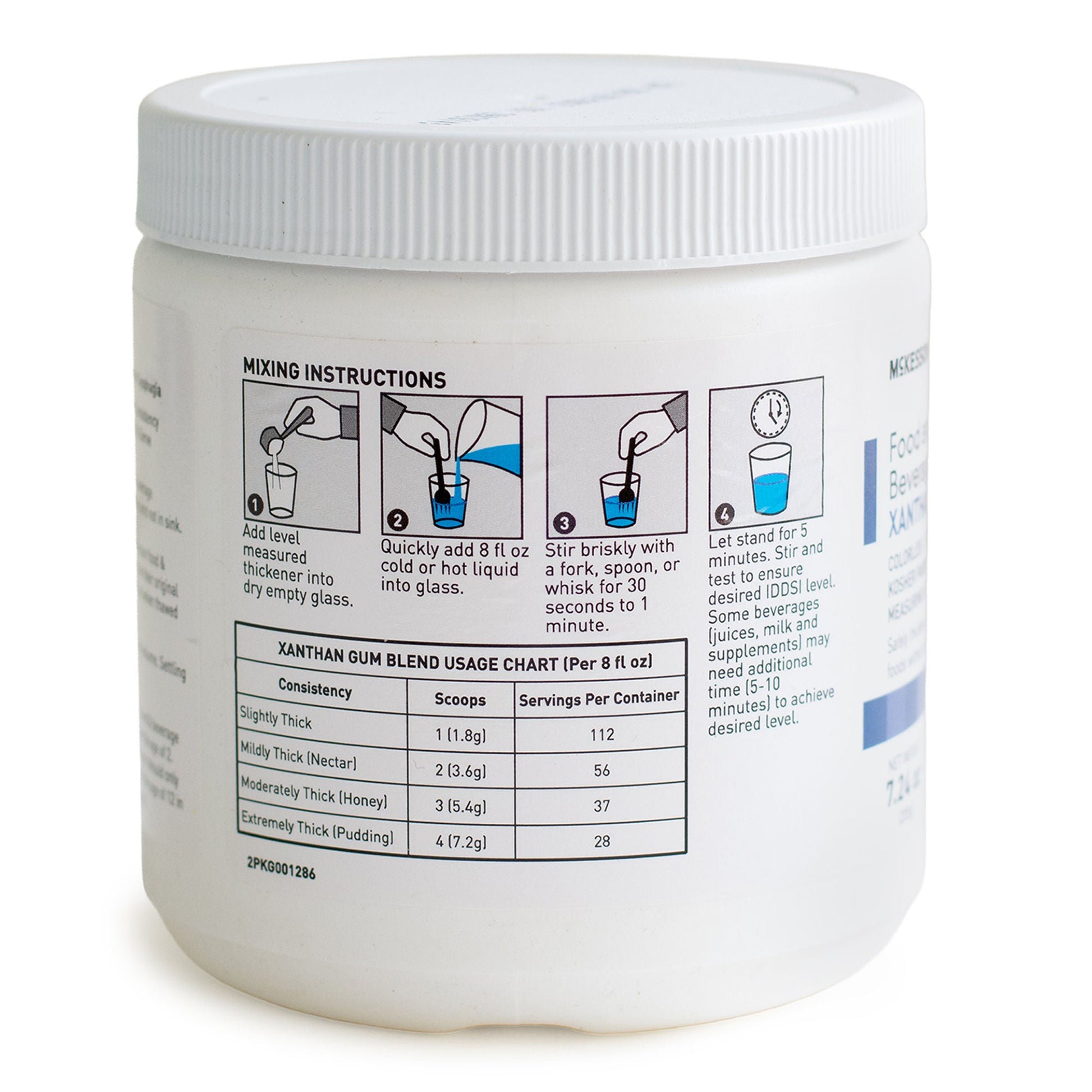 McKesson Food and Beverage Thickener Canister Unflavored IDDSI Level 0 Thin