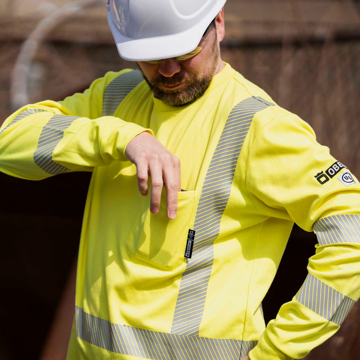 Oberon FR/Arc-Rated Long Sleeve Safety Shirts